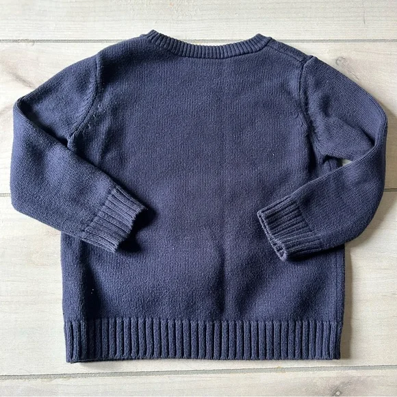 Hanna Andersson Navy Gnome Sweet Gnome Holiday Christmas Sweater - Picture 3 of 3